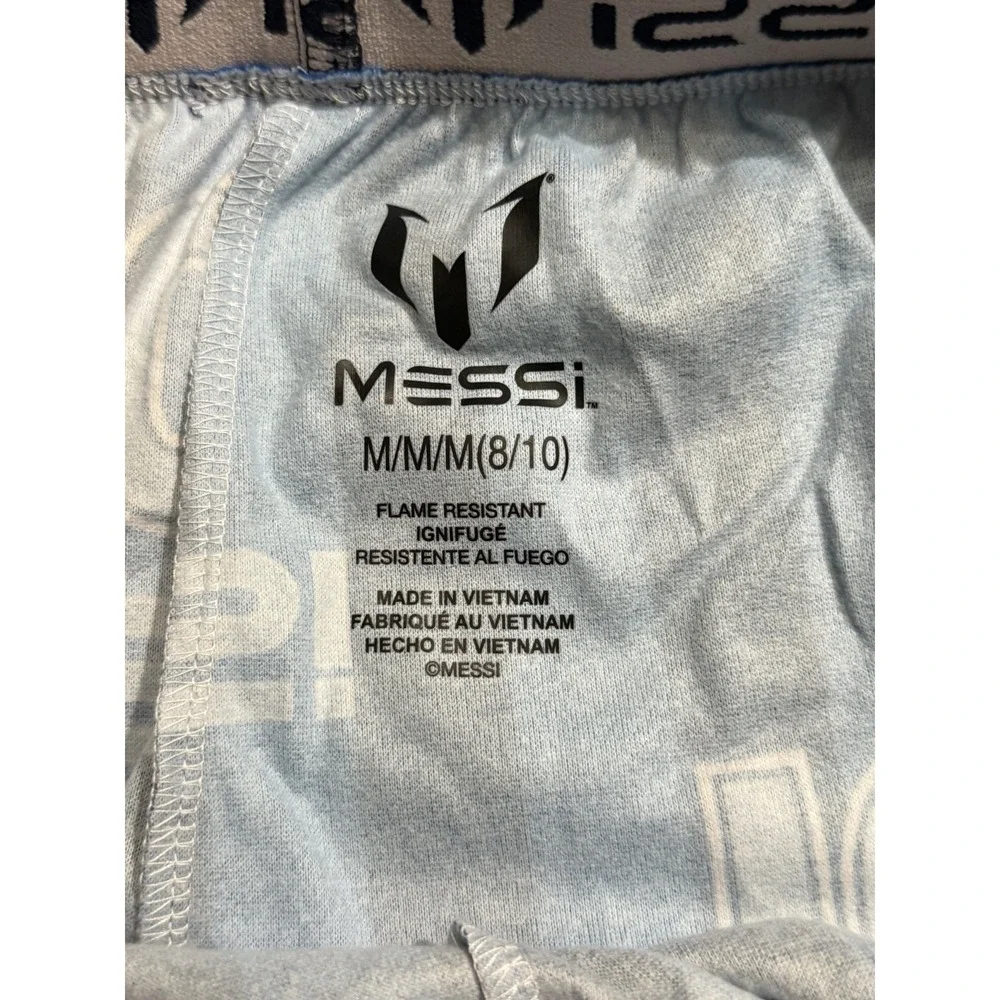MESSI Unisex Blue Striped Messi Pajama/Lounge Pants Signature Number 
